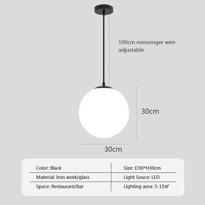 DecorBites™ Glass Ball Pendant Lights: Elegant Globe Hanging Lamps for Home, Restaurant & Bar.