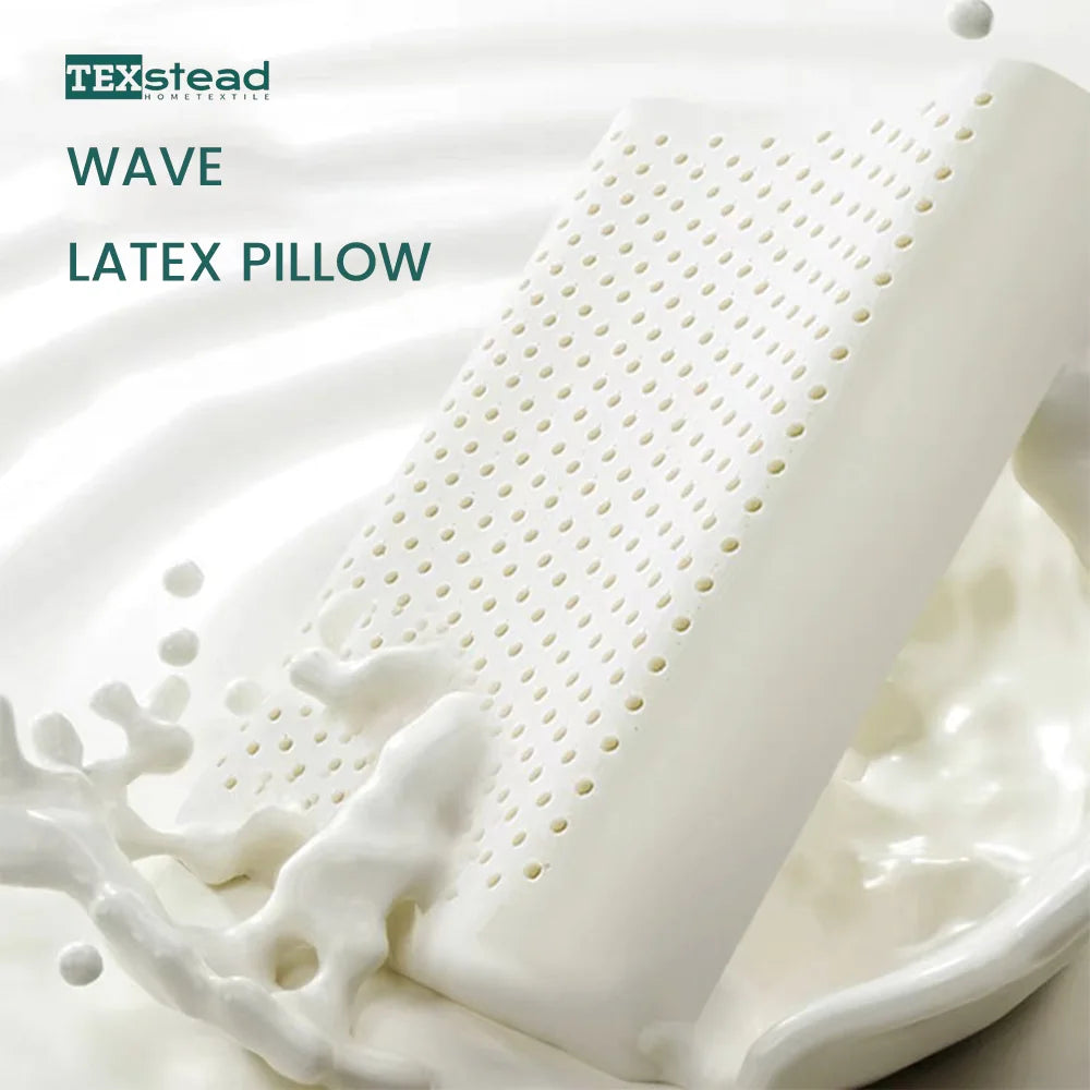 Decobites Latex Massage Pillow for Sleeping - Orthopedic Memory Foam Pillow