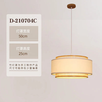 DecorBites™ Japanese Bamboo Chandelier Pendant Light for Living Dining Bedroom - Quiet Style Icon