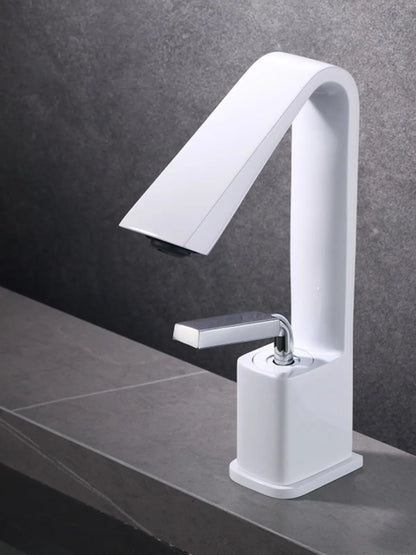 DecorBites™ Brush Gold Basin Faucet Single Lever Hot Cold Mixer Sink Tap Vanity