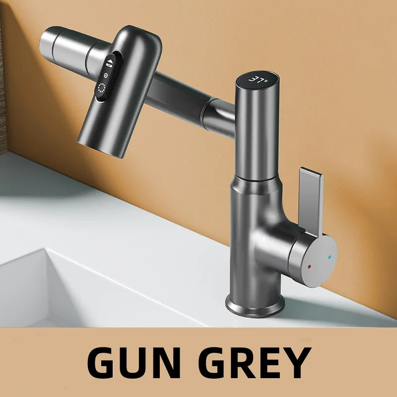 Grifo de Lavabo LED Decorbites™ con Rotación de 360° Mezclador Multifunción para Baño