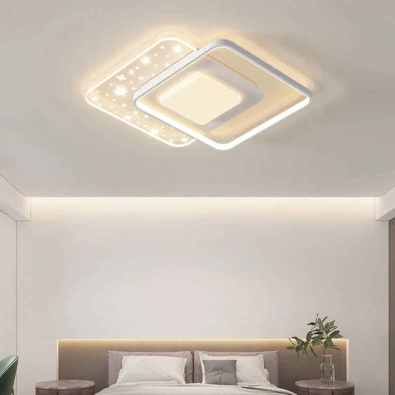 DecorBites™ LED Round Ceiling Light – Modern Nordic Indoor Lamp for Living Room, Bedroom, Dining Room