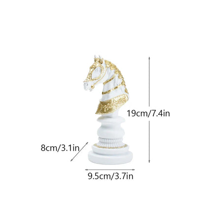 DecorBites™ Chess Figurines: 30cm International Chess Set for Home Decor