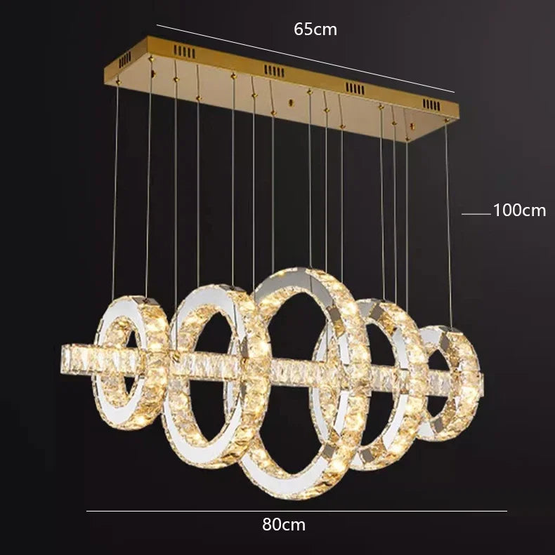 DecorBites™ LED Chandeliers for Living Room Dining Room Modern Hanging Light Fixtures