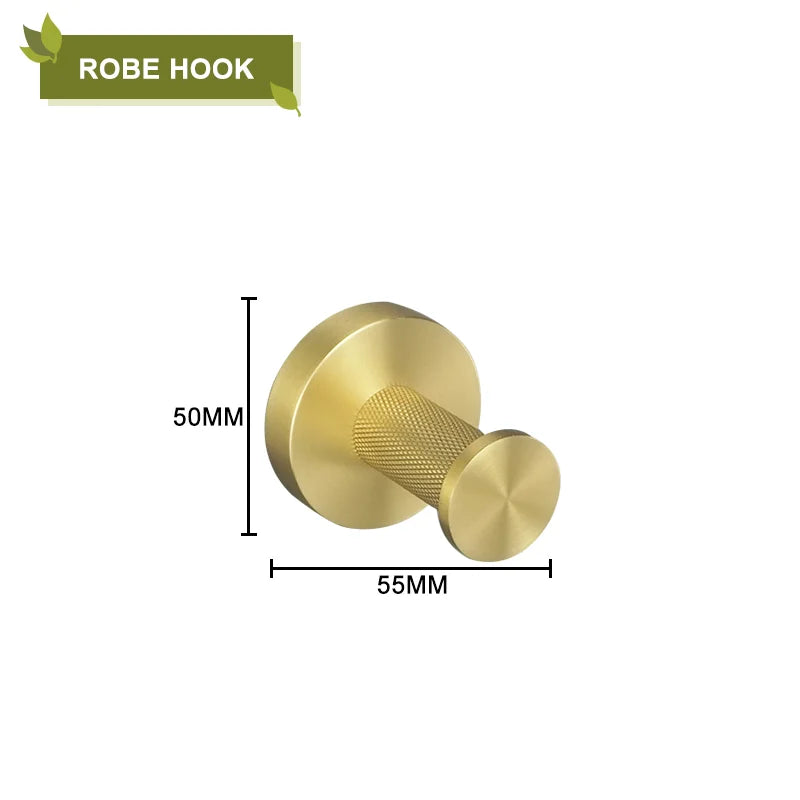 DecorBites™ Brushed Gold Bathroom Accessories Set