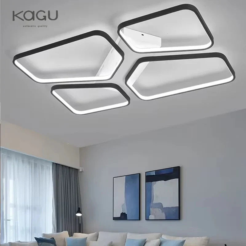 DecorBites™ LED Ceiling Lights: Modern, Stylish, Minimalist Black for Living Room and Restaurant