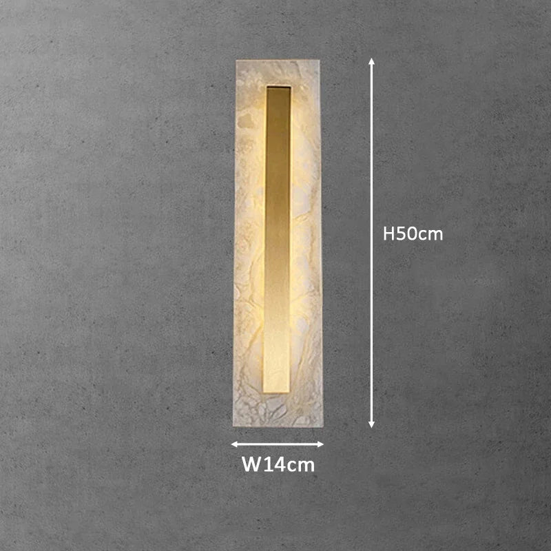 Lámpara de pared LED para sala de estar DecorBites™ Gold Marble
