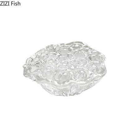 DecorBites™ Lotus Seedpod Resin Sculpture: Modern Desk Decor & Aesthetic Artwork