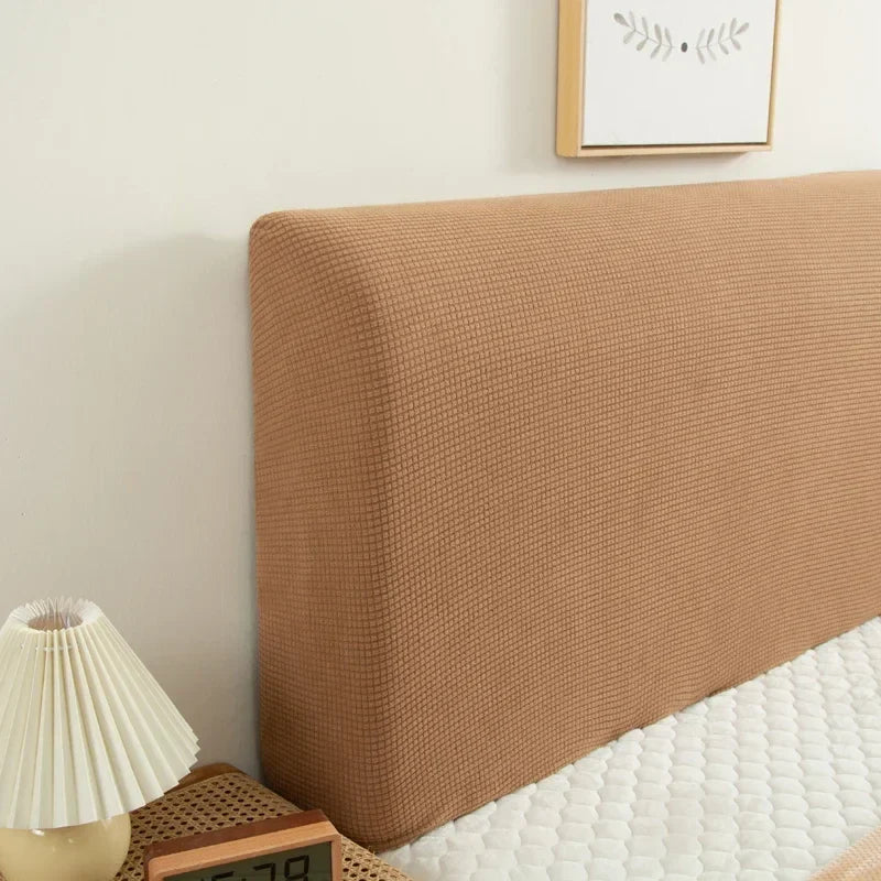 Decobites Solid Spandex Bed Headboard Cover - All-inclusive Dust Cover for Bedside Headboard