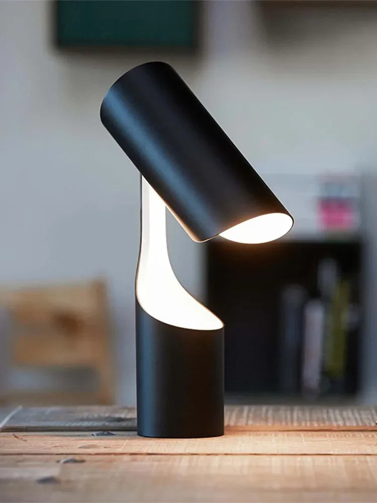 DecorBites™ Black Foldable Desk Lamp | Nordic Minimalist Design for Bedroom, Study & Sofa