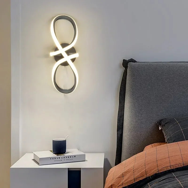 Aplique de pared LED Nordic Gold Decorbites™ para dormitorio, entrada minimalista y pasillo