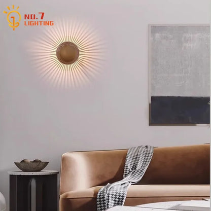 DecorBites™ LED Aluminum Wall Lamp: Modern Minimalist Art Decor for Living Bedroom Hotel