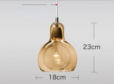DecorBites™ Glass Pendant Lights Modern Indoor Decoration Ceiling Lamp