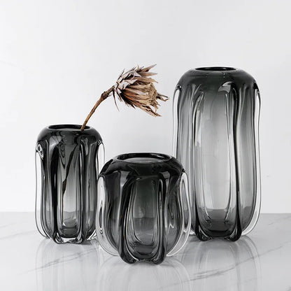 DecorBites™ Glass Vase for Hydroponics & Flower Arrangement - Home Decor Accent