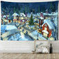 Decobites Snowy Christmas Landscape Oil Painting Wall Hanging/Home Decor