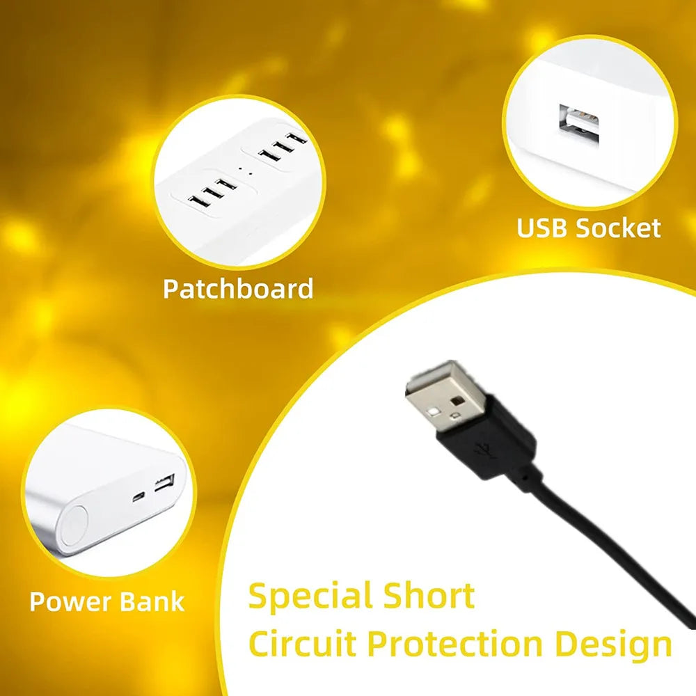 أضواء خرافية من الأسلاك النحاسية لديكور بايتس™ لحفلات الزفاف على شكل شجرة عيد الميلاد