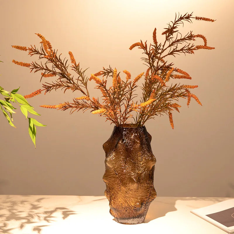 Terrario de cristal DecorBites™ con forma de pepino de mar verde para decoración del hogar