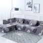 Decobites Geometric Stretch Sofa Cover Slipcover | Couch Protector | L Shape Sofa Cover