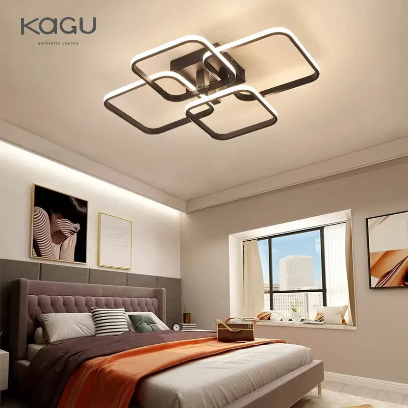 DecorBites™ LED Ceiling Light: Modern Dimmable Fixture for Home Living Room, Bedroom, Dining Room