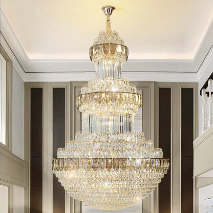 DecorBites™ Crystal Chandelier: Luxury Lighting for Villa, Hotel, Office & Exhibitions