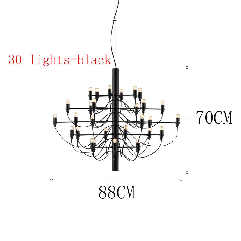 Italian LED Candle Chandelier