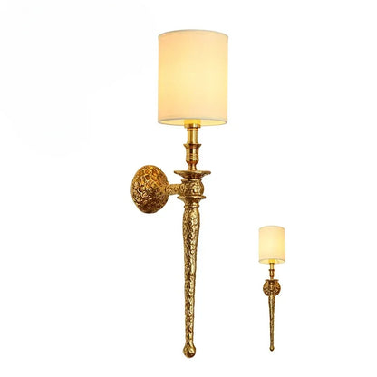 مصباح حائط نحاسي من DecorBites™ لخلفية التلفزيون في غرفة المعيشة الفاخرة، وغرفة النوم، وإضاءة LED للسلالم