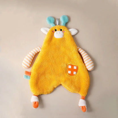 DecorBites™ Cartoon Animal Bathing Hand Towel for Kids - Soft, Absorbent Coral Velvet