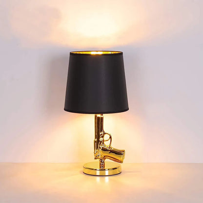 DecorBites™ Gun Floor Lamp Electroplated Metal Table Desk Light