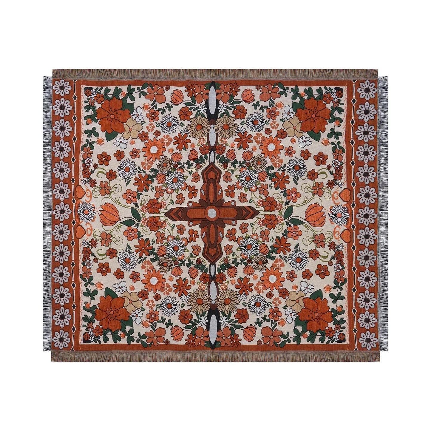 DecorBites™ Cat Strawberry Knitted Blanket Sofa Cover