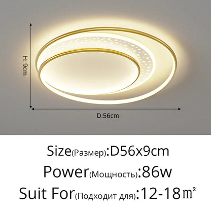 DecorBites™ Gold Gray LED Chandelier: Creativity Combo Round Star Lamps