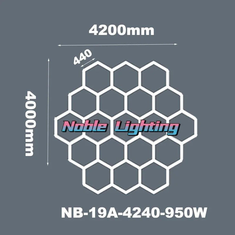 DecorBites™ Hexagon LED Ceiling Light: High-Performance, Best-Selling, Honeycomb Design