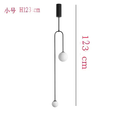 DecorBites™ Gold Glass Ball Pendant - Modern Hanging Lamp for Living Room Bedroom