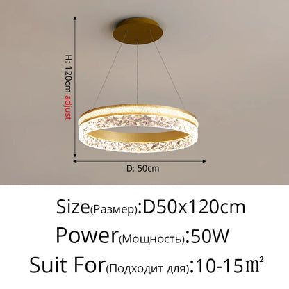 Lámpara colgante tipo araña LED DecorBites™ con control remoto para decoración del hogar