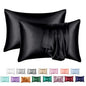 Decobites Silky Satin Pillowcase Set for King & Queen Size Luxury Comfort