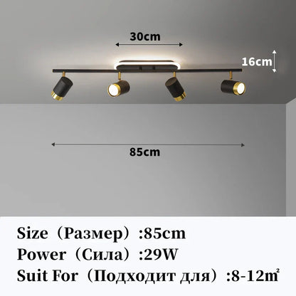 DecorBites™ LED Chandelier with Spotlights for Living Room Bedroom Ceiling Decor