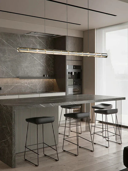 DecorBites™ Glass LED Chandelier: Modern Italian Design for Dining Room, Kitchen Island, or Home Luxury