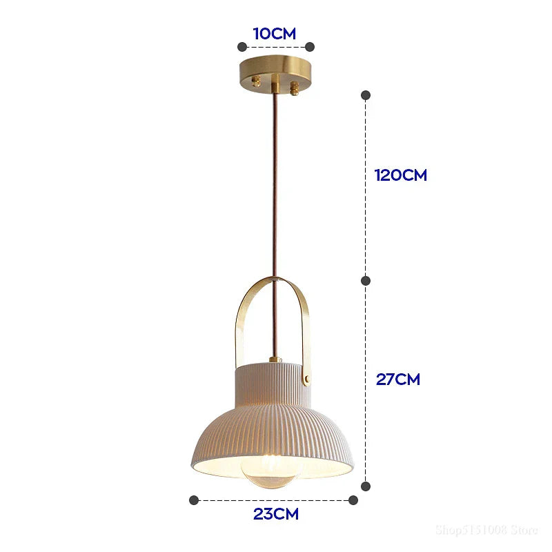 DecorBites™ Japanese Ceramics Bedside Chandelier | Designer Bedroom Lamp for Home Decor