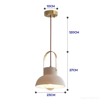 DecorBites™ Japanese Ceramics Bedside Chandelier | Designer Bedroom Lamp for Home Decor
