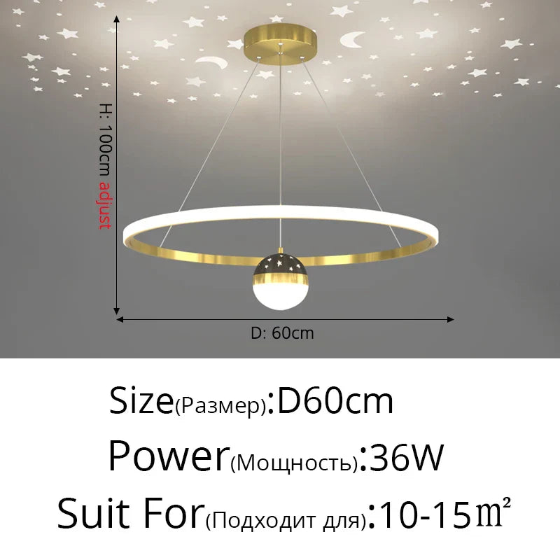 DecorBites™ LED Gypsophila Chandelier for Modern Living Room Decor - Crown Ceiling Pendant Light