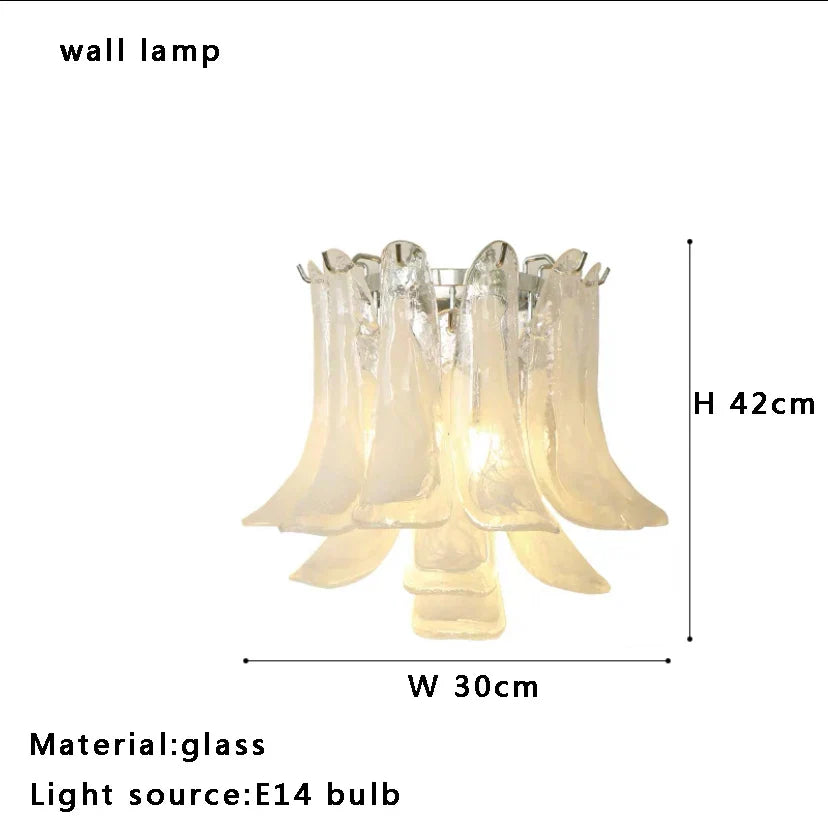 Gold Chrome Petal Chandelier