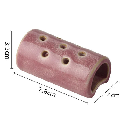 DecorBites™ Lotus Seedpod Ceramic Vase Artificial Flower Pot Modern Desk Decor