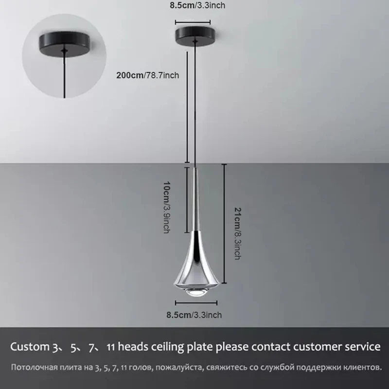 DecorBites™ Lodes Rain Pendant Lamp LED Light Danish Design Bedroom Living Room Decor