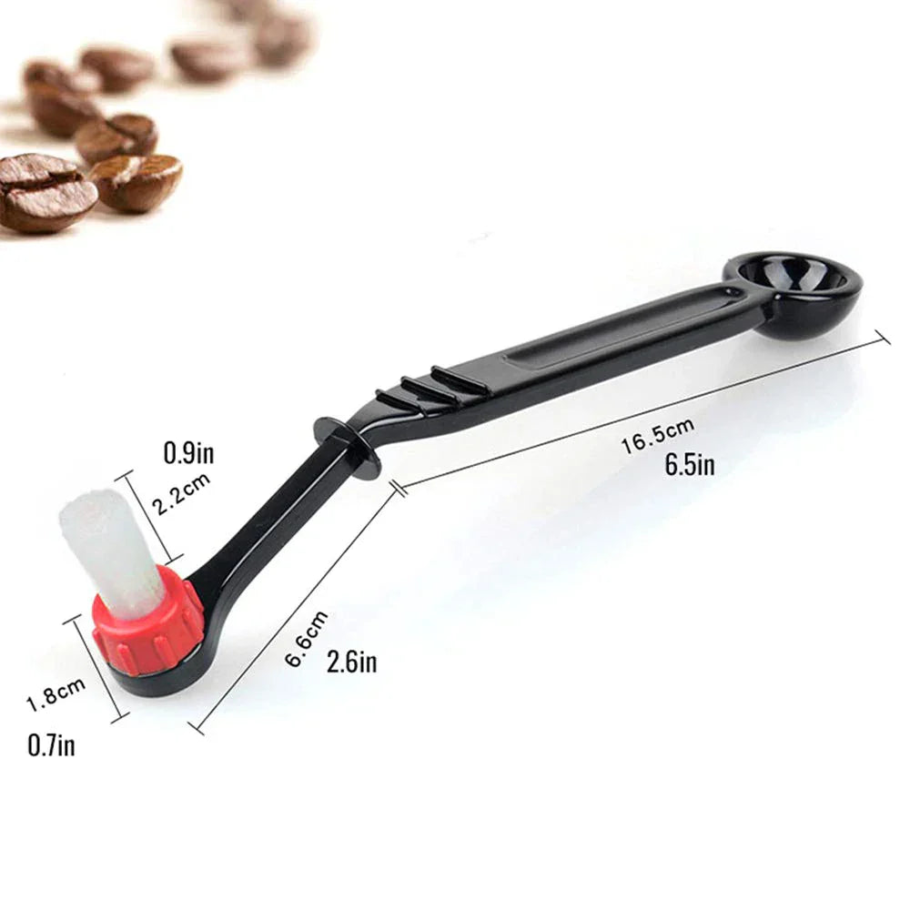 DecorBites™ Espresso Machine Brush Cleaner & Spoon 2-in-1 | Coffee Cleaning Tool