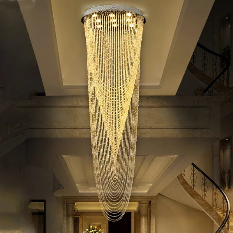 DecorBites™ Crystal Ceiling Light for Stairs Restaurant Living Room Home Lighting