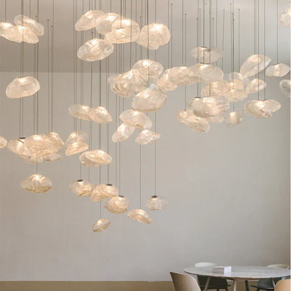 DecorBites™ Cloud Glass Pendant Lights | Nordic Modern Blown Crystal Suspension Lamps