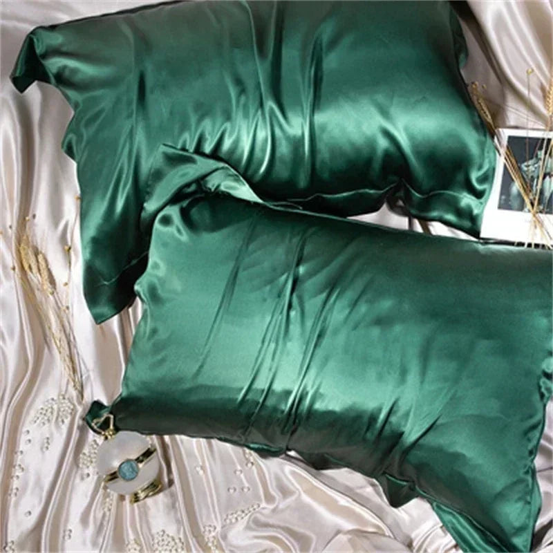 Decobites Silk Pillowcase: Luxurious Silky Soft Skin-Friendly Pillow Cover for Beauty Sleep