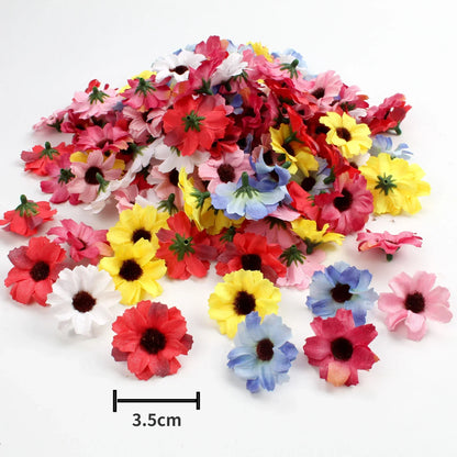 DecorBites™ Mini Daisy Artificial Flowers for DIY Wedding Decor and Crafts