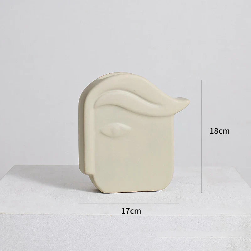 مزهرية سيراميك غير منتظمة من DecorBites™ لتنسيق الزهور العصرية وديكور الغرفة