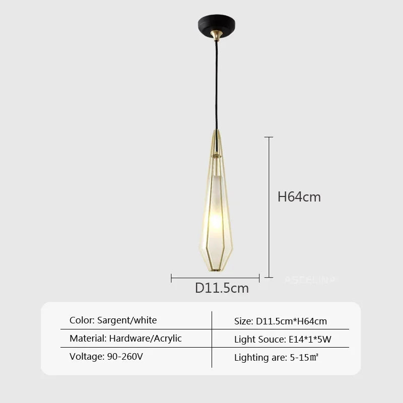 DecorBites™ LED Glass Pendant Light for Home, Cafe, Bar | Modern Designer Art Lamps