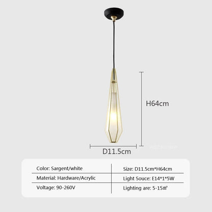 DecorBites™ LED Glass Pendant Light for Home, Cafe, Bar | Modern Designer Art Lamps